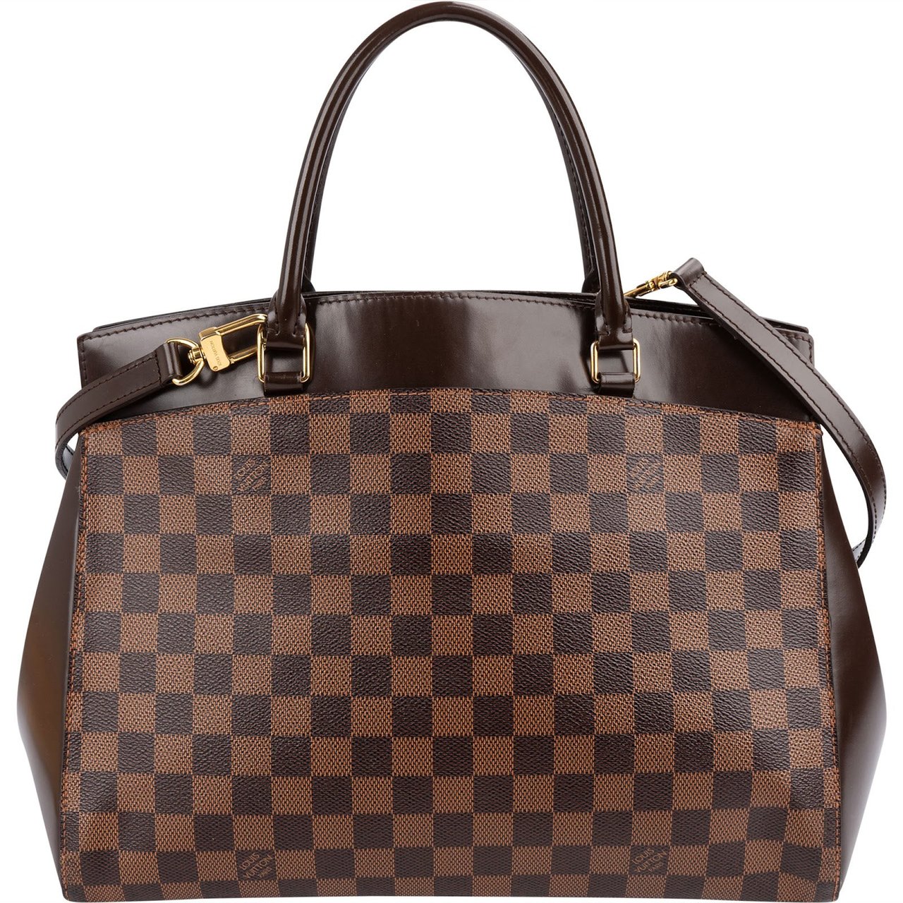 Louis Vuitton Monogram Damier Ebene Canvas Rivoli MM Handbag Bruin