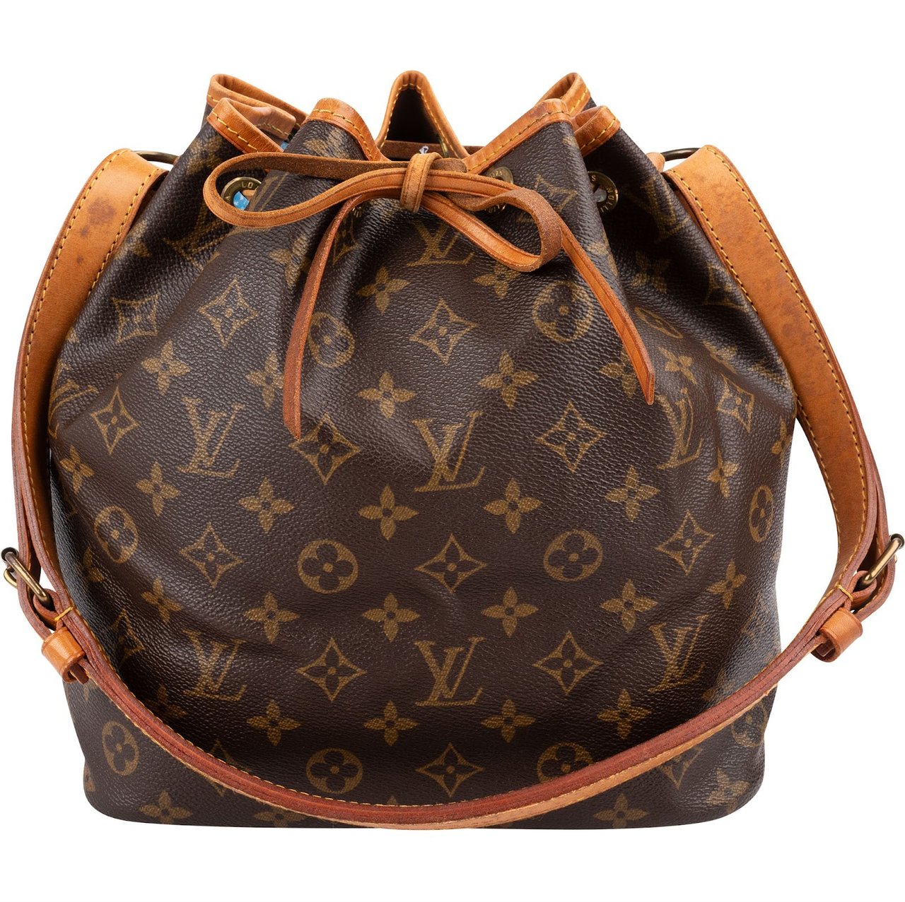 Louis Vuitton Monogram Canvas Sac Noé Petit Shoulder Bag Bruin