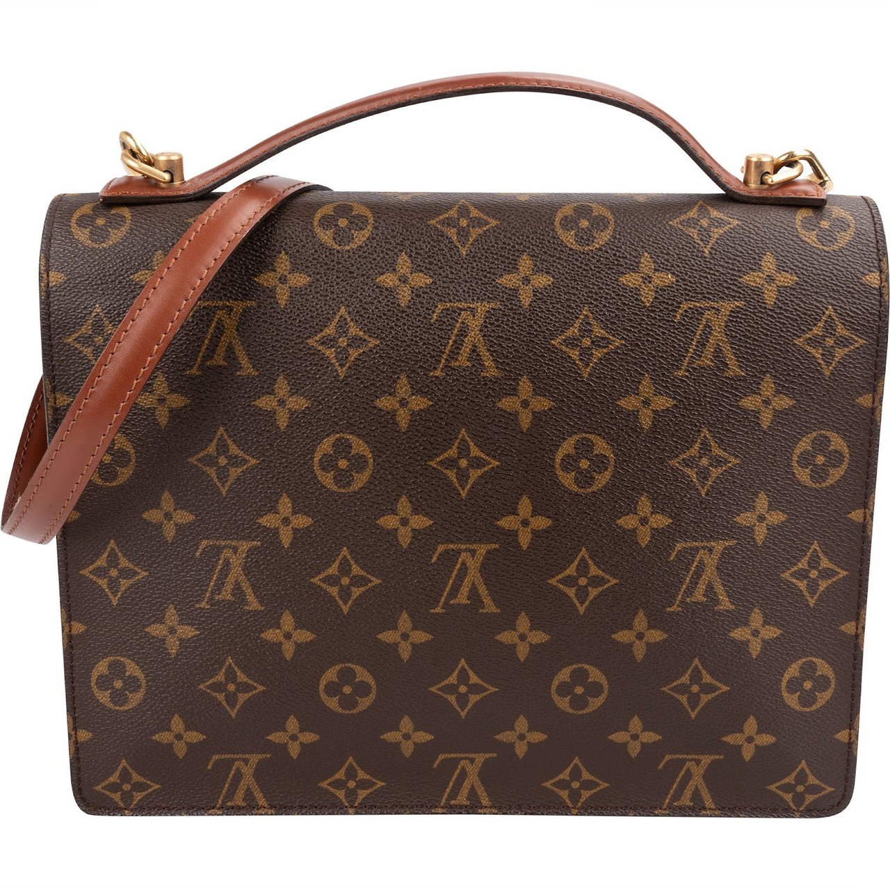 Louis Vuitton Monogram Canvas Monceau Handbag Bruin