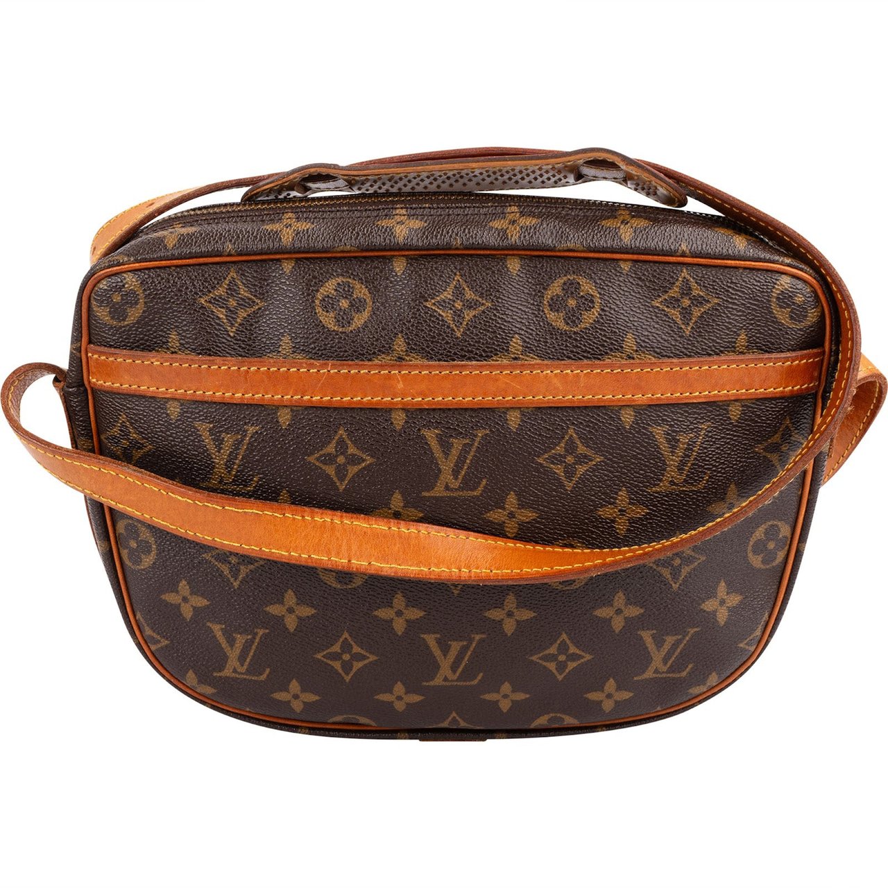 Louis Vuitton Monogram Canvas Chantilly GM Crossbody Bag Bruin