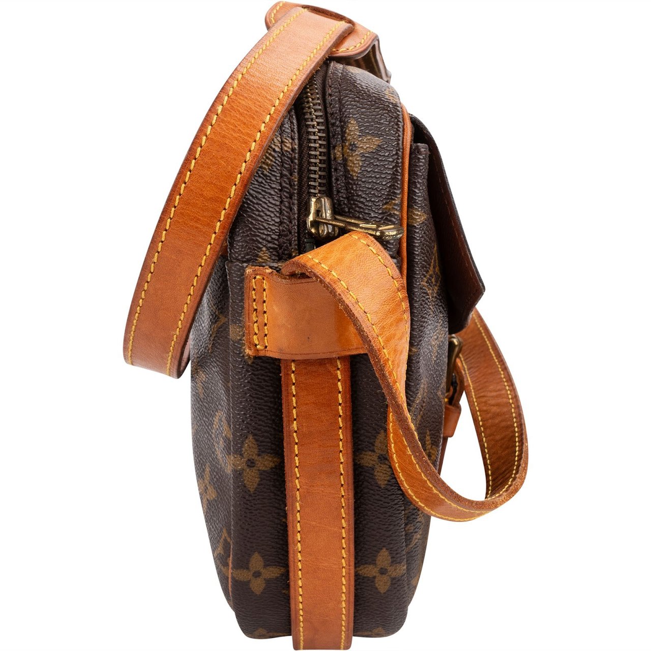 Louis Vuitton Monogram Canvas Chantilly GM Crossbody Bag Bruin