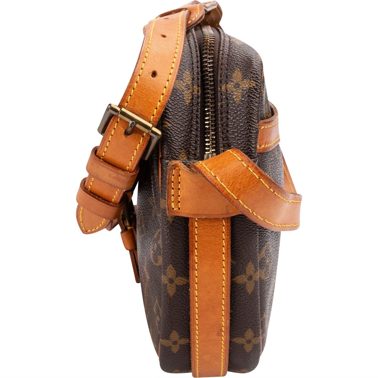 Louis Vuitton Monogram Canvas Chantilly GM Crossbody Bag Bruin