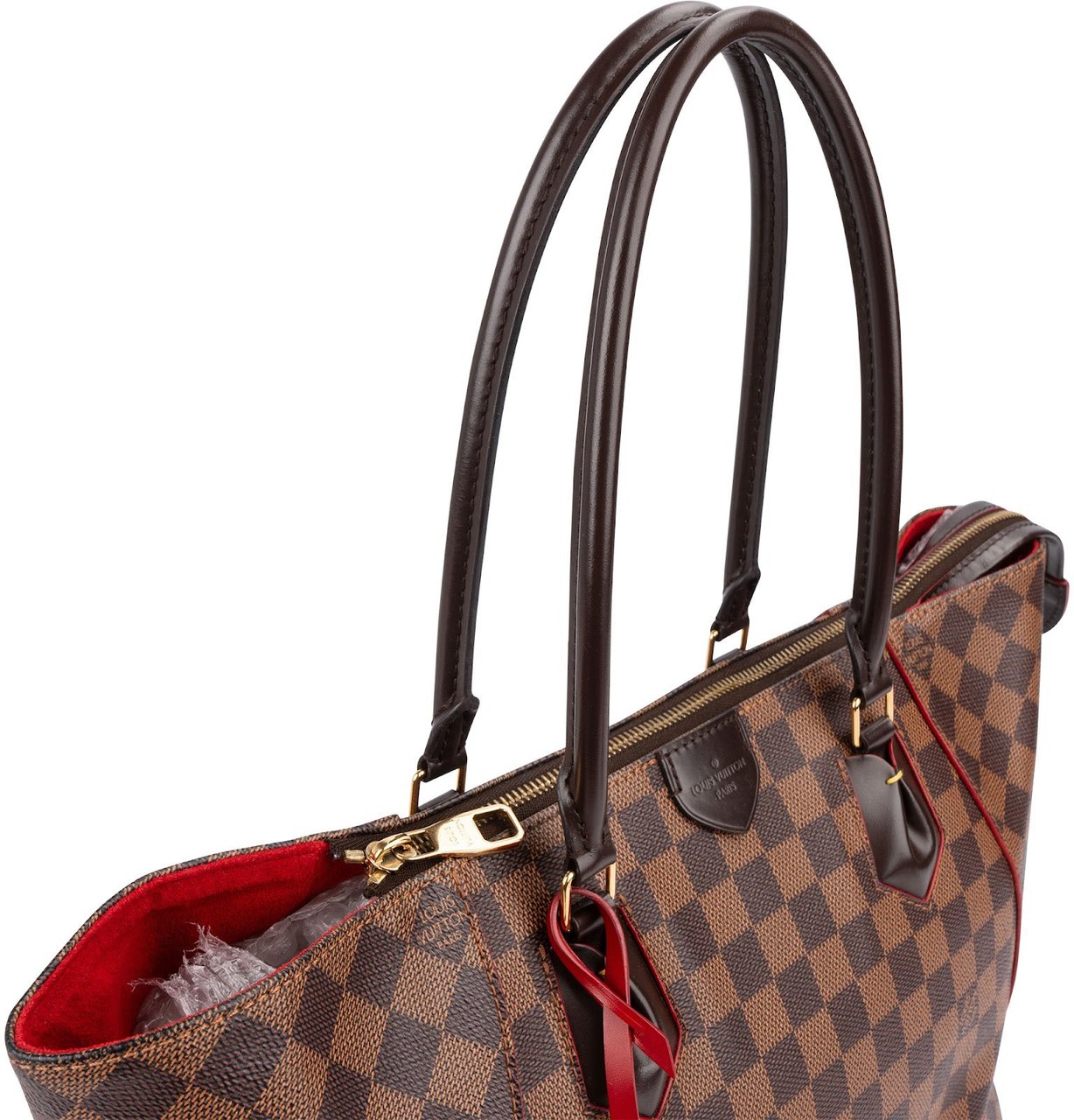 Louis Vuitton Monogram Damier Ebene Caissa MM Shoulder Bag Bruin