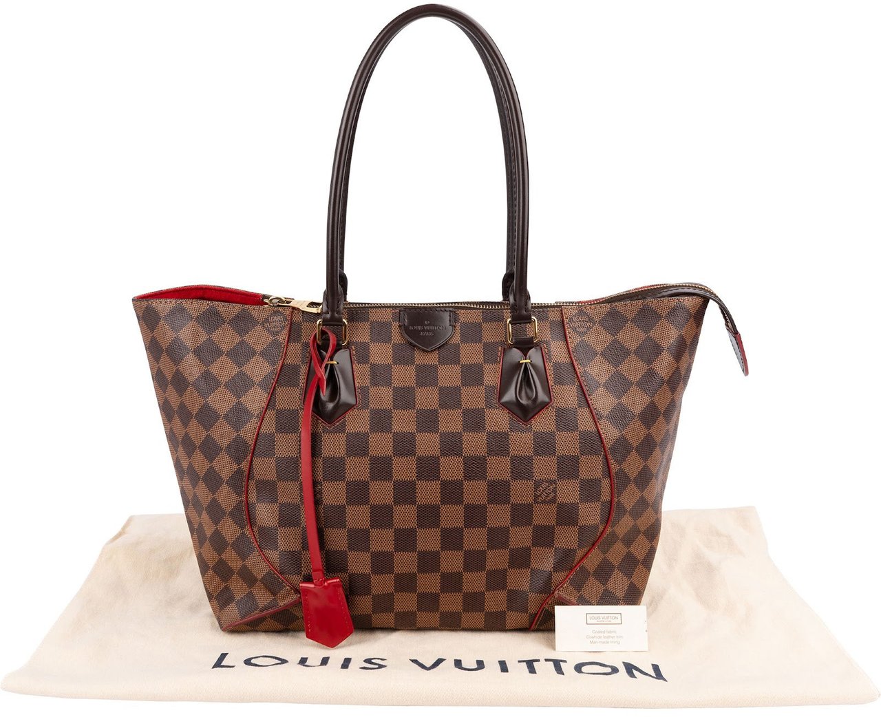 Louis Vuitton Monogram Damier Ebene Caissa MM Shoulder Bag Bruin