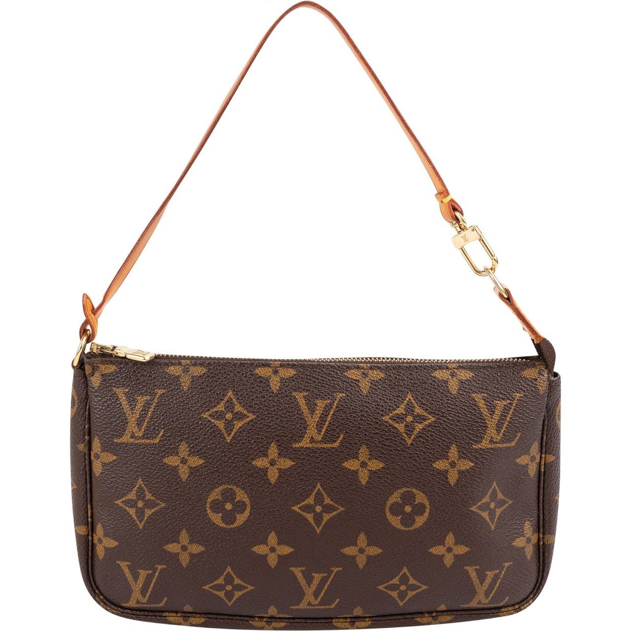 Louis Vuitton Monogram Canvas Pochette Accessoires Handbag Bruin