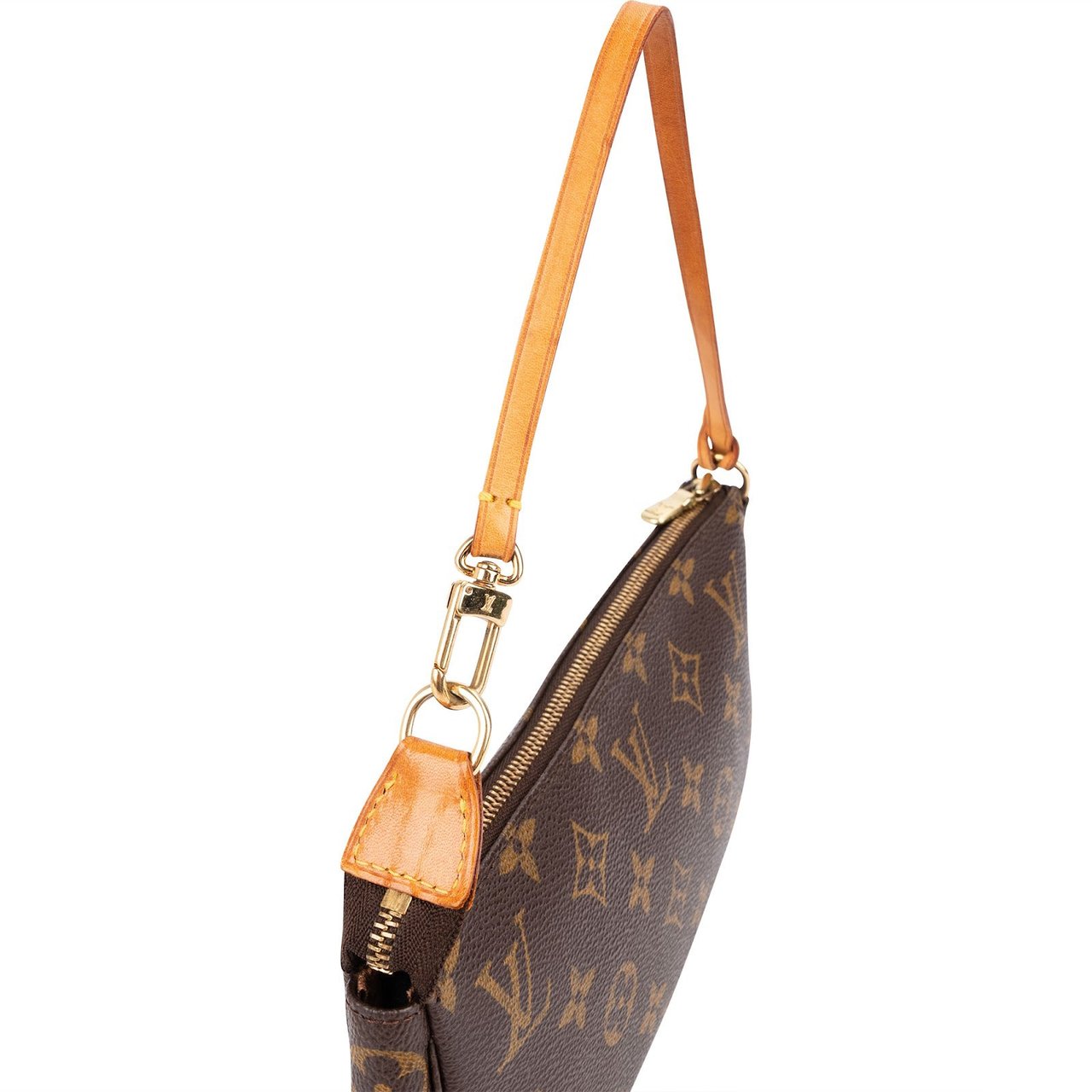 Louis Vuitton Monogram Canvas Pochette Accessoires Handbag Bruin