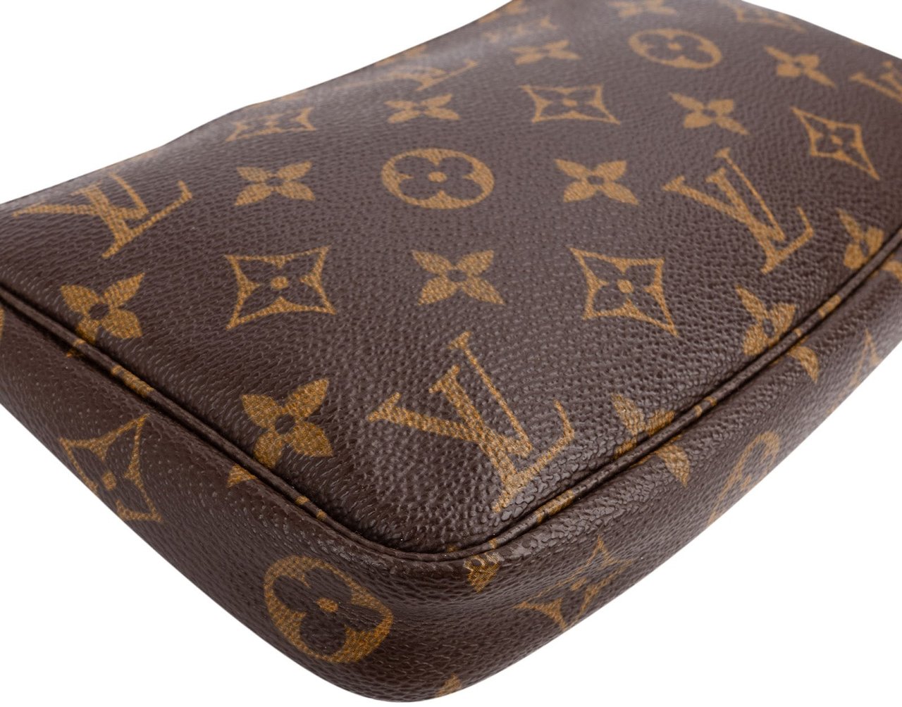 Louis Vuitton Monogram Canvas Pochette Accessoires Handbag Bruin
