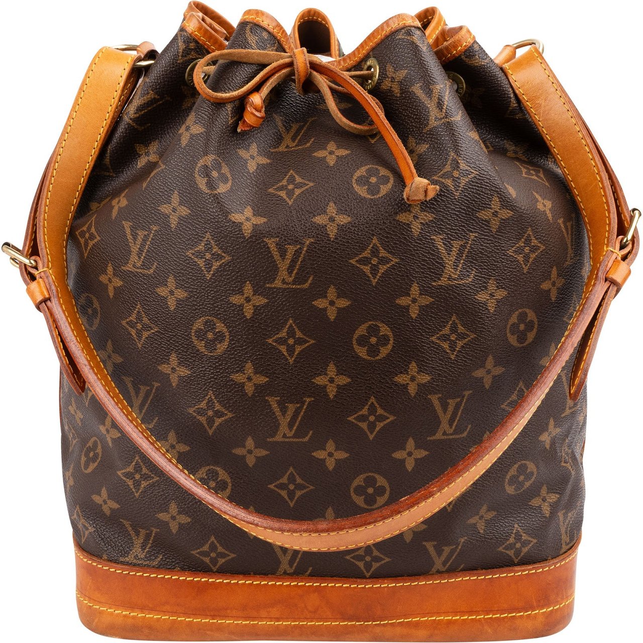 Louis Vuitton Monogram Canvas Sac Noé Grande Shoulder Bag Bruin
