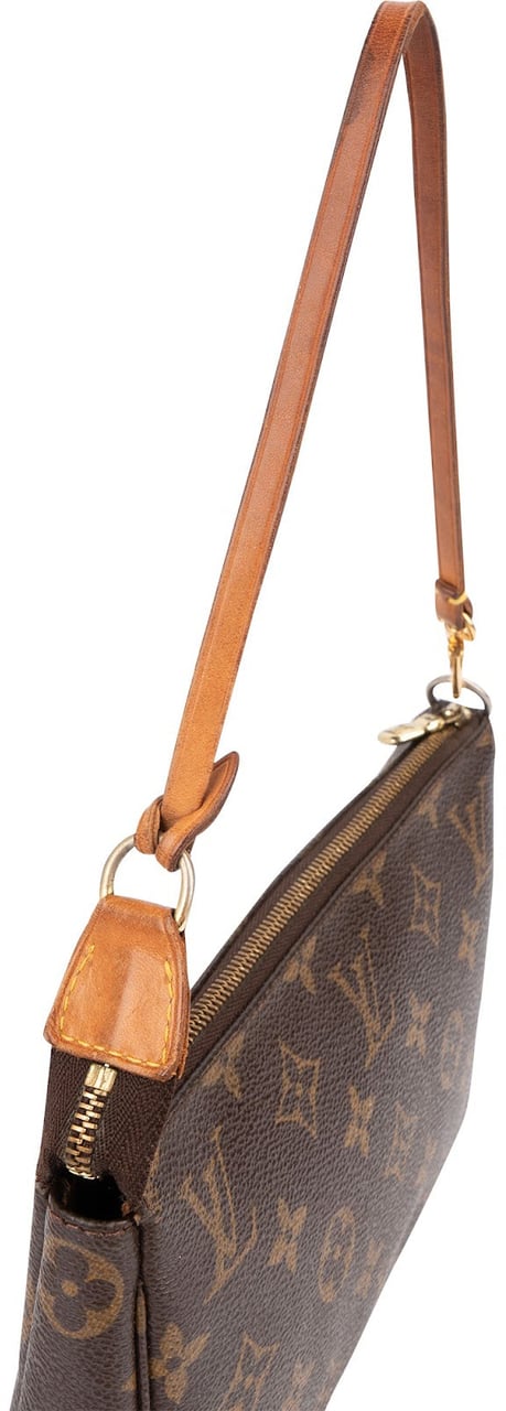 Louis Vuitton Monogram Canvas Pochette Accessoires Handbag Bruin