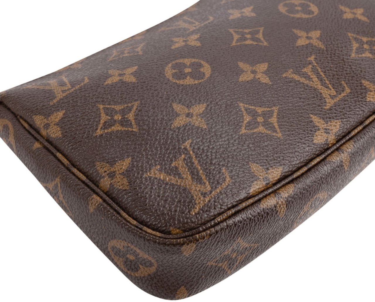 Louis Vuitton Monogram Canvas Pochette Accessoires Handbag Bruin