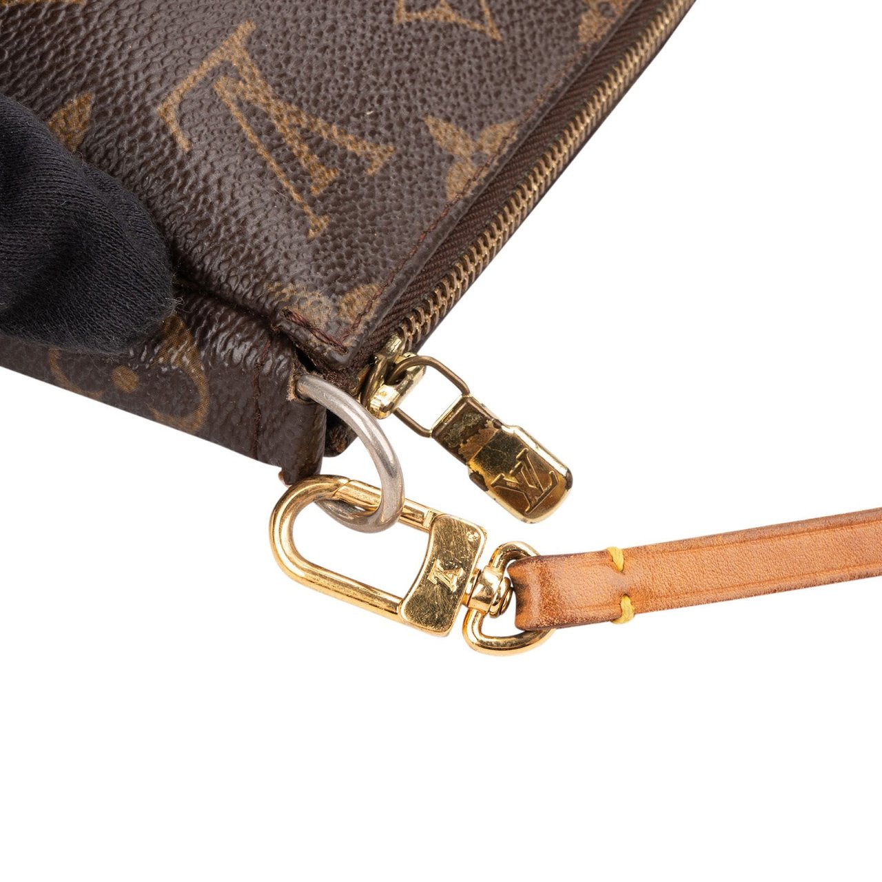 Louis Vuitton Monogram Canvas Pochette Accessoires Handbag Bruin