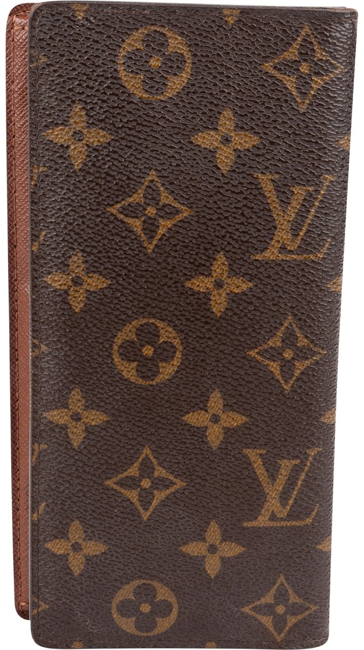 Louis Vuitton Monogram Canvas Brazza Long Bifold Wallet Bruin