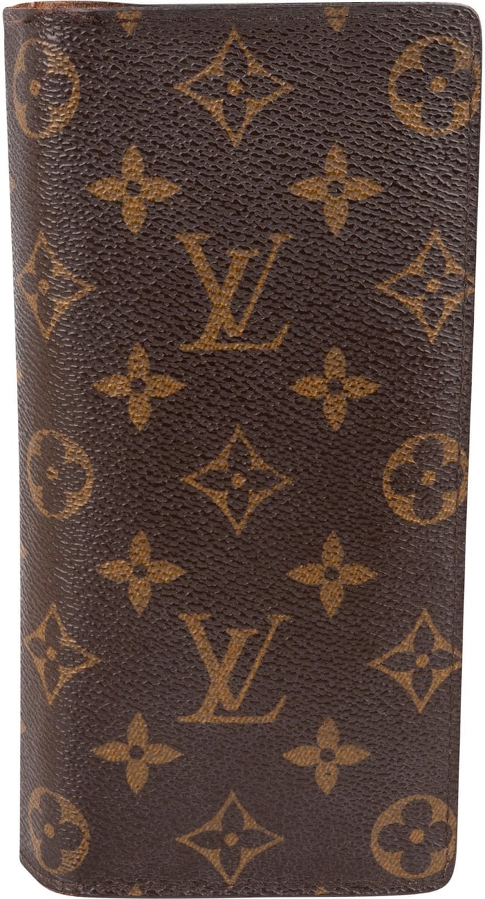 Louis Vuitton Monogram Canvas Brazza Long Bifold Wallet Bruin