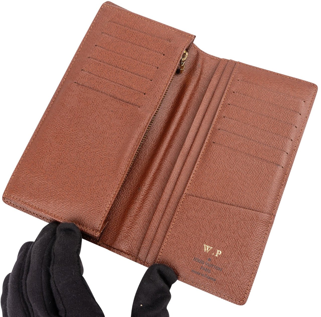 Louis Vuitton Monogram Canvas Brazza Long Bifold Wallet Bruin