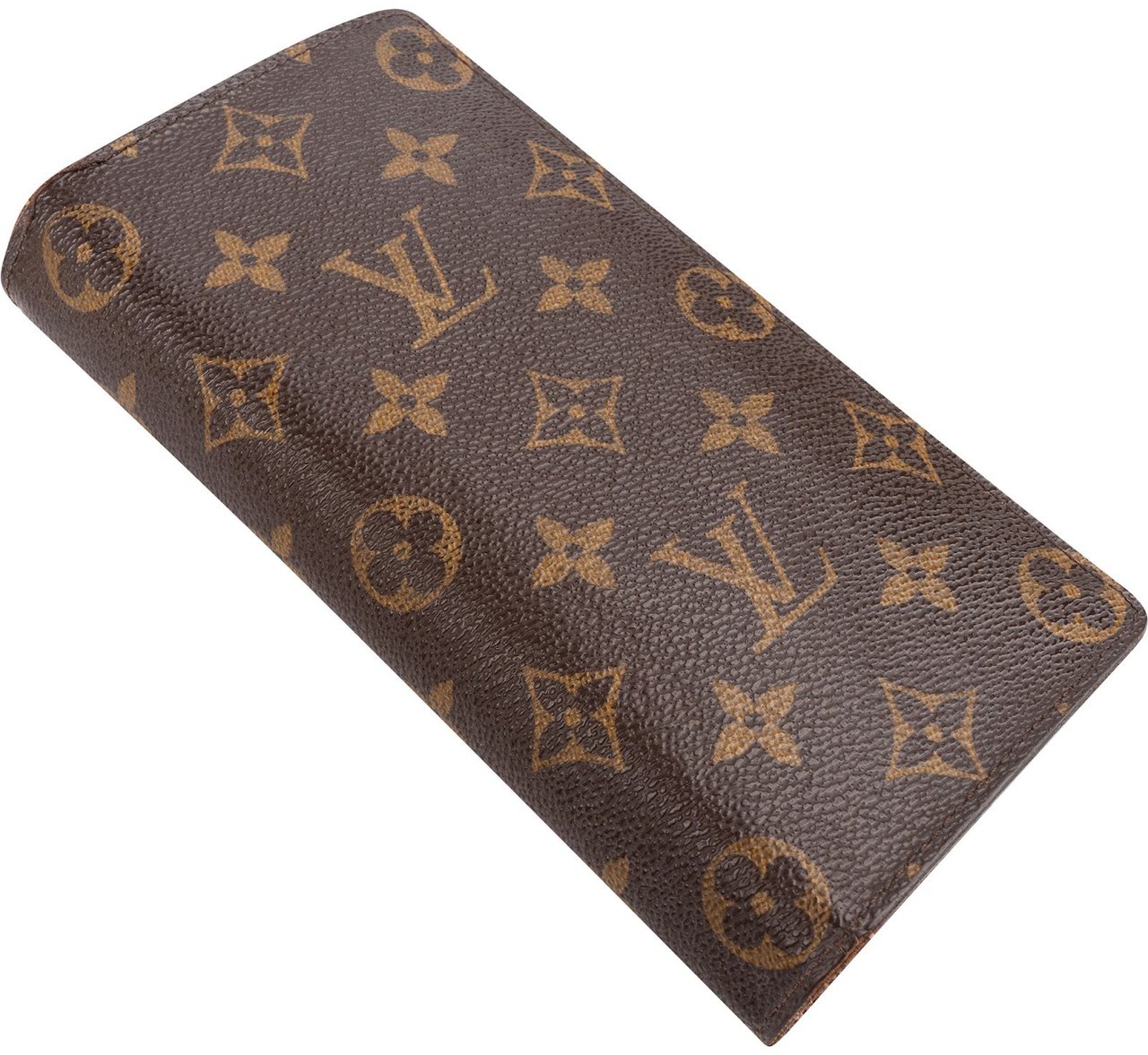 Louis Vuitton Monogram Canvas Brazza Long Bifold Wallet Bruin