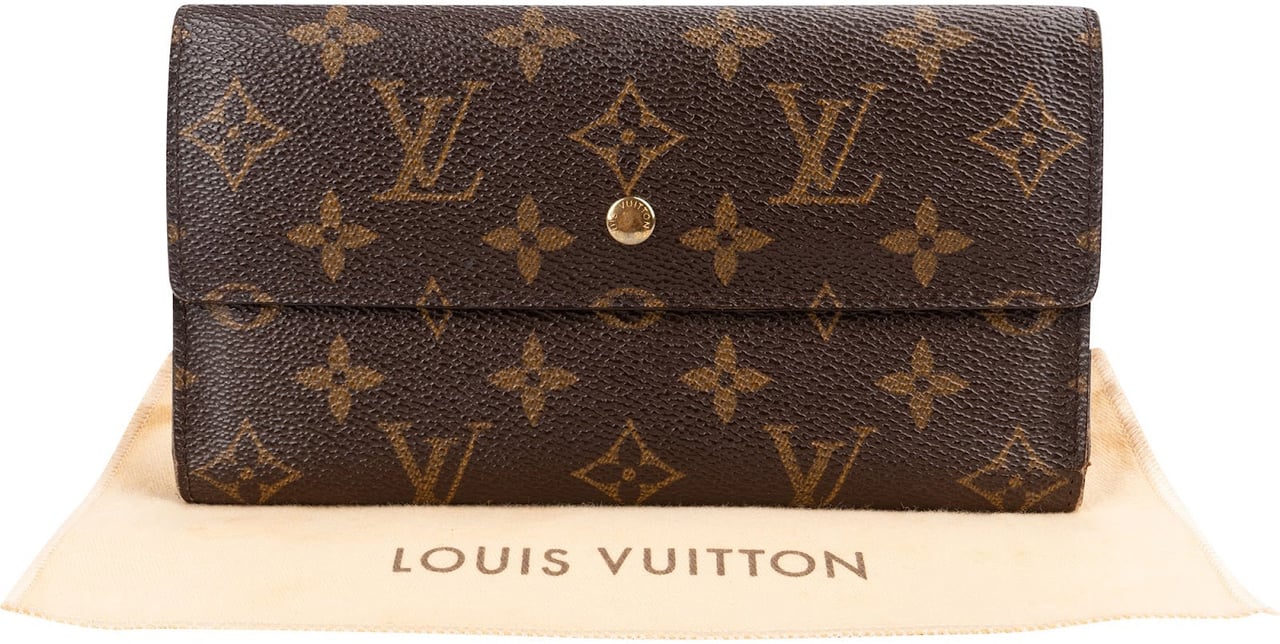 Louis Vuitton Monogram Canvas Sarah Wallet Bruin