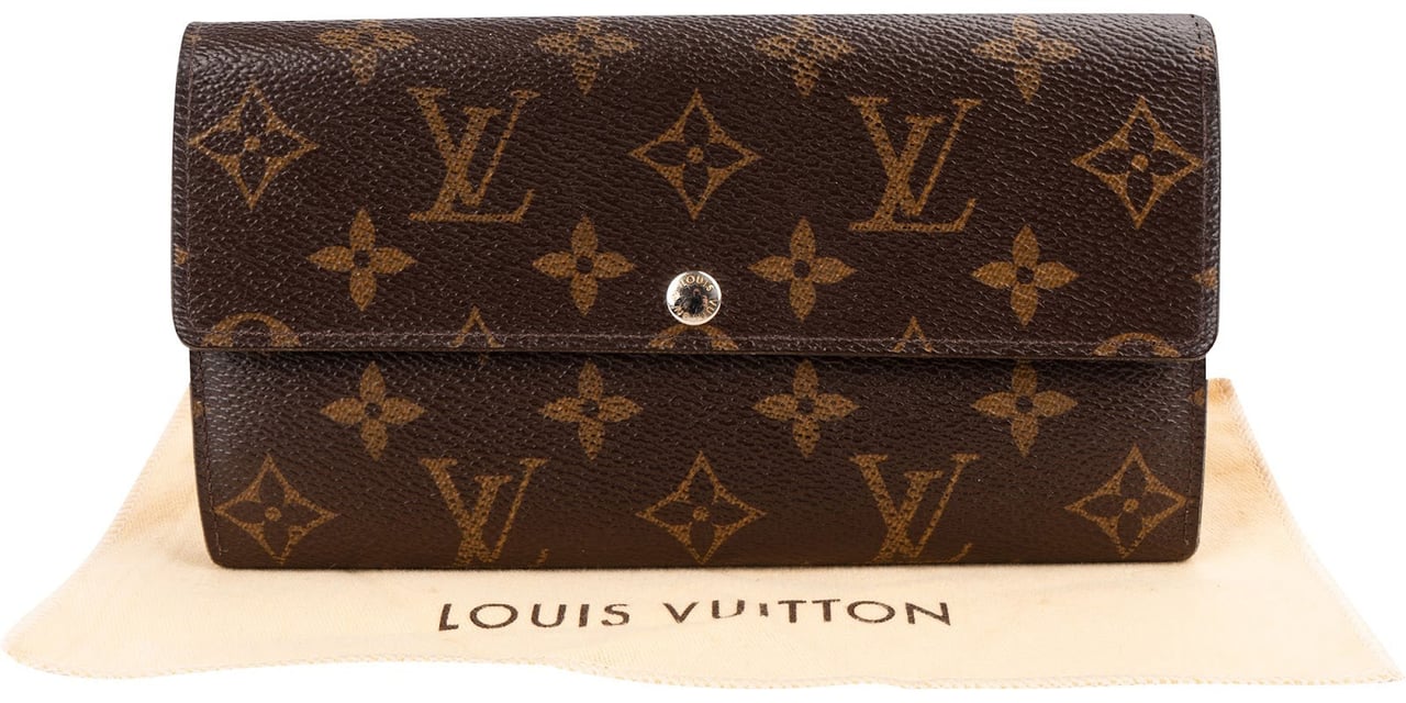 Louis Vuitton Monogram Canvas Sarah Wallet Bruin
