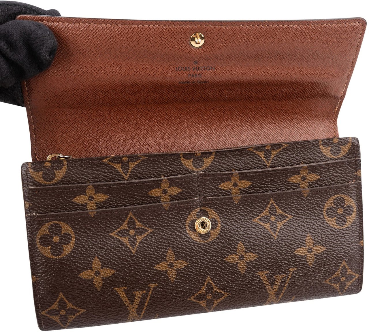 Louis Vuitton Monogram Canvas Sarah Wallet Bruin