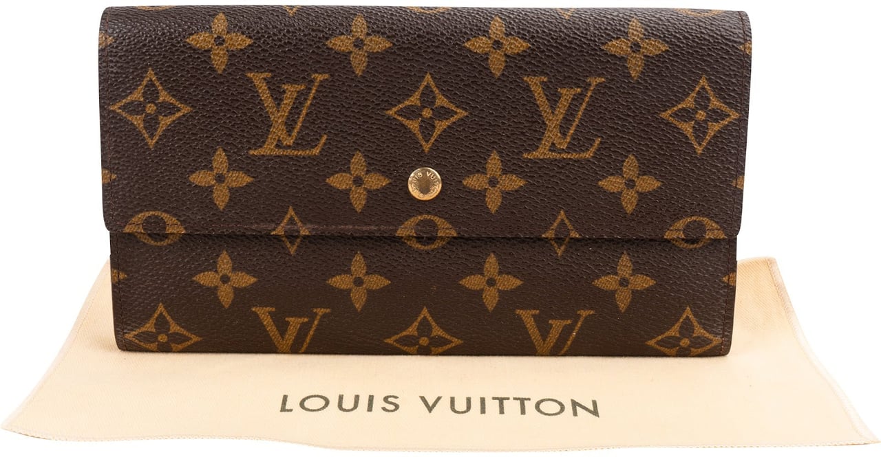 Louis Vuitton Monogram Canvas Sarah Wallet Bruin