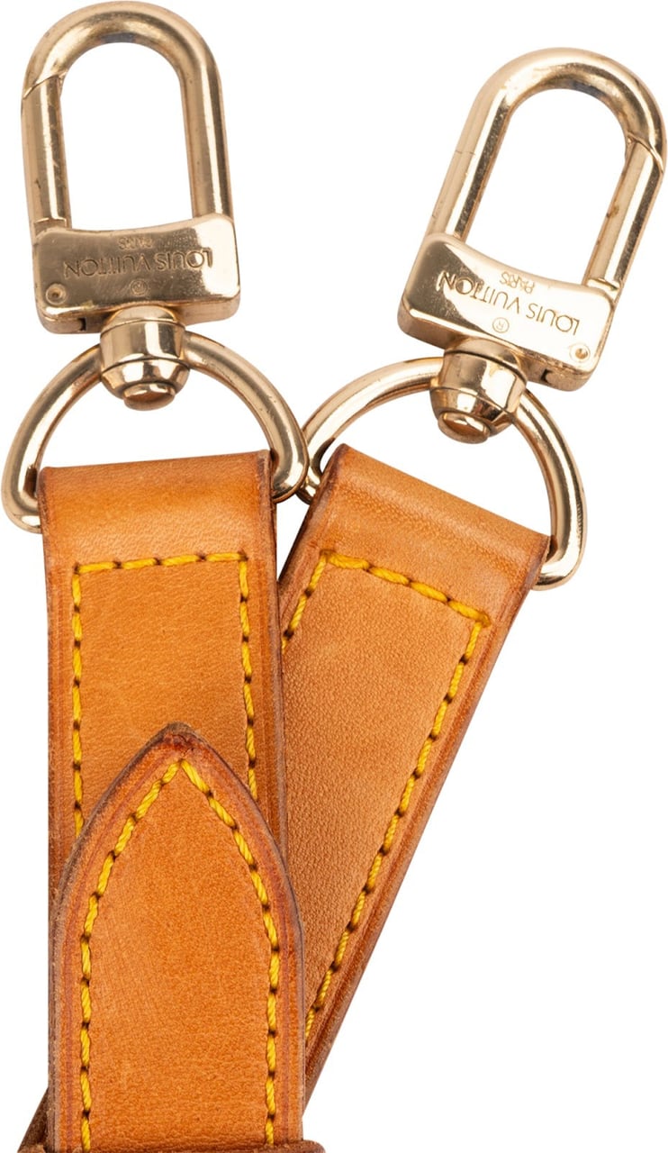 Louis Vuitton Vachetta Leather Adjustable Keepall Bags Strap Bruin