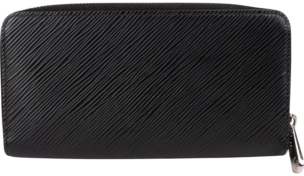 Louis Vuitton Noir Epi Leather Zippy Wallet Zwart