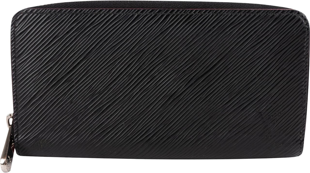 Louis Vuitton Noir Epi Leather Zippy Wallet Zwart