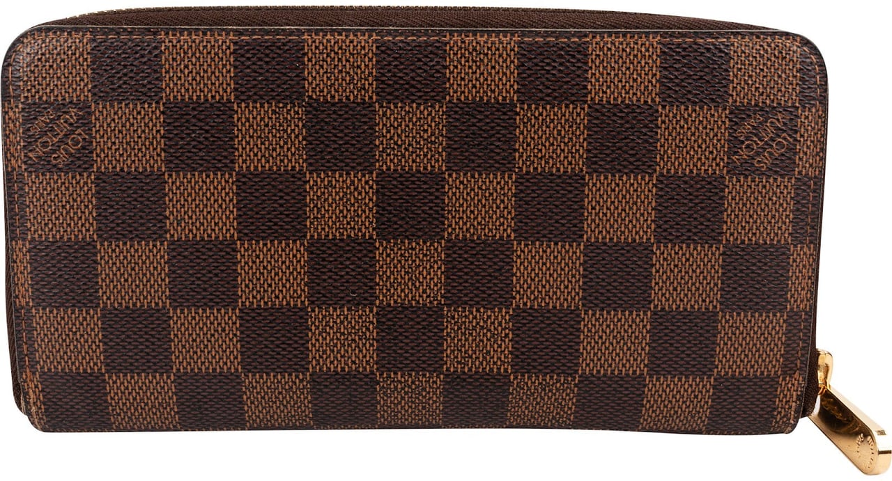 Louis Vuitton Monogram Damier Ebene Zippy Wallet Bruin