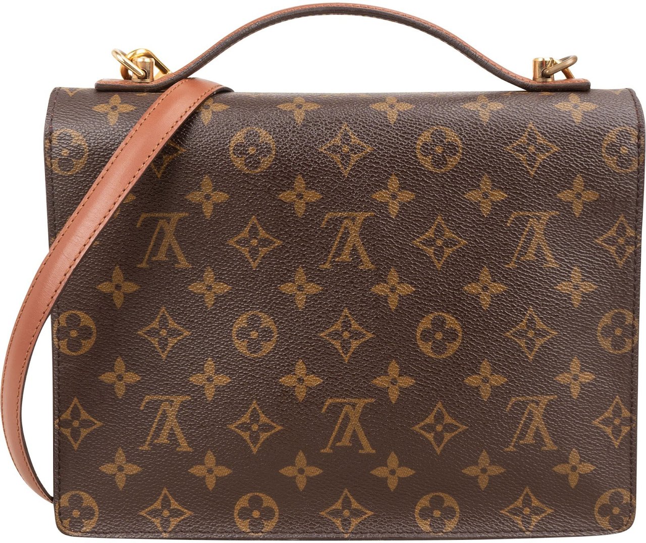 Louis Vuitton Monogram Canvas Monceau Handbag Bruin