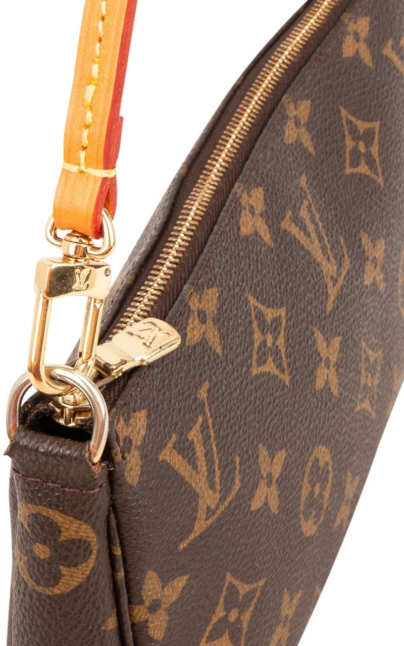 Louis Vuitton Monogram Canvas Pochette Accessoires Handbag Bruin