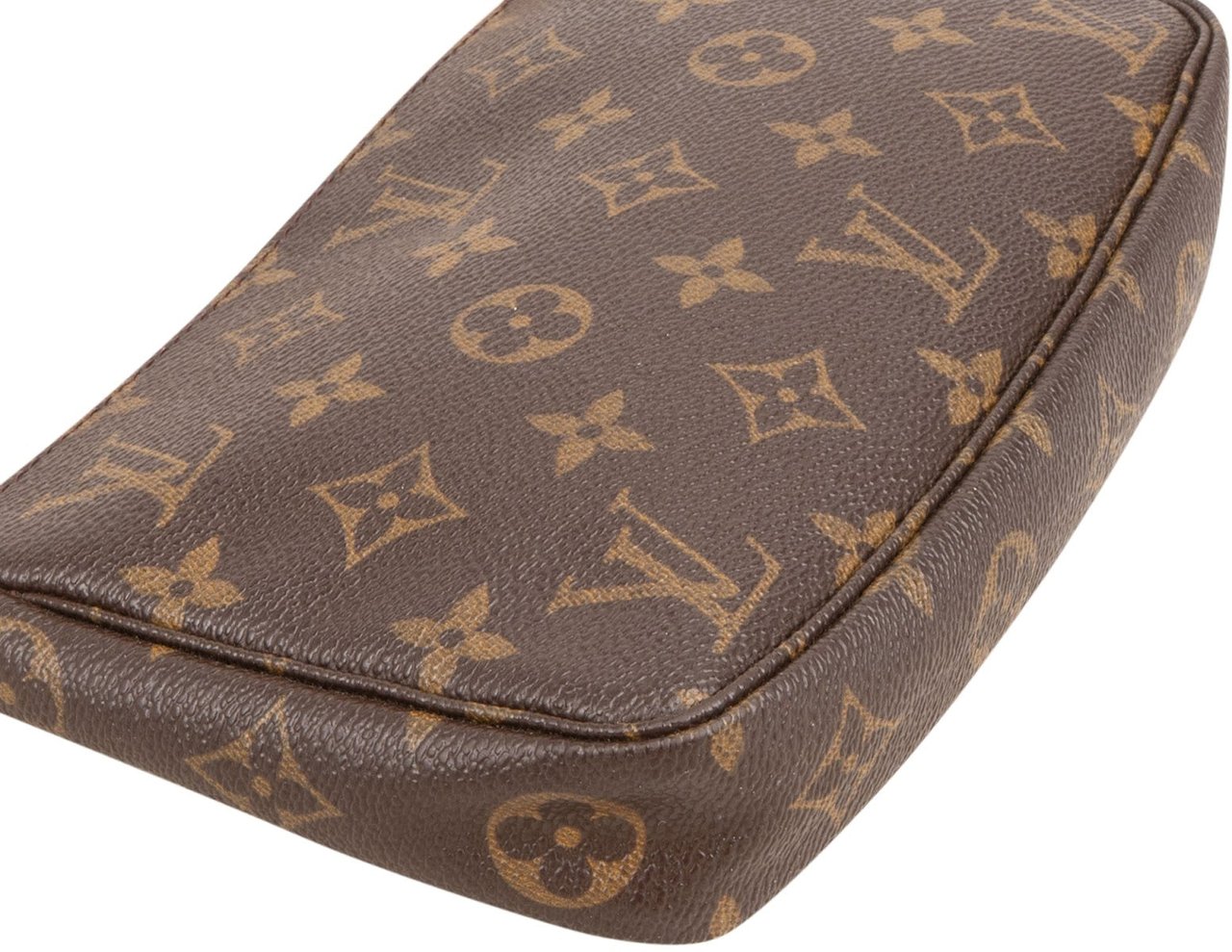 Louis Vuitton Monogram Canvas Pochette Accessoires Handbag Bruin
