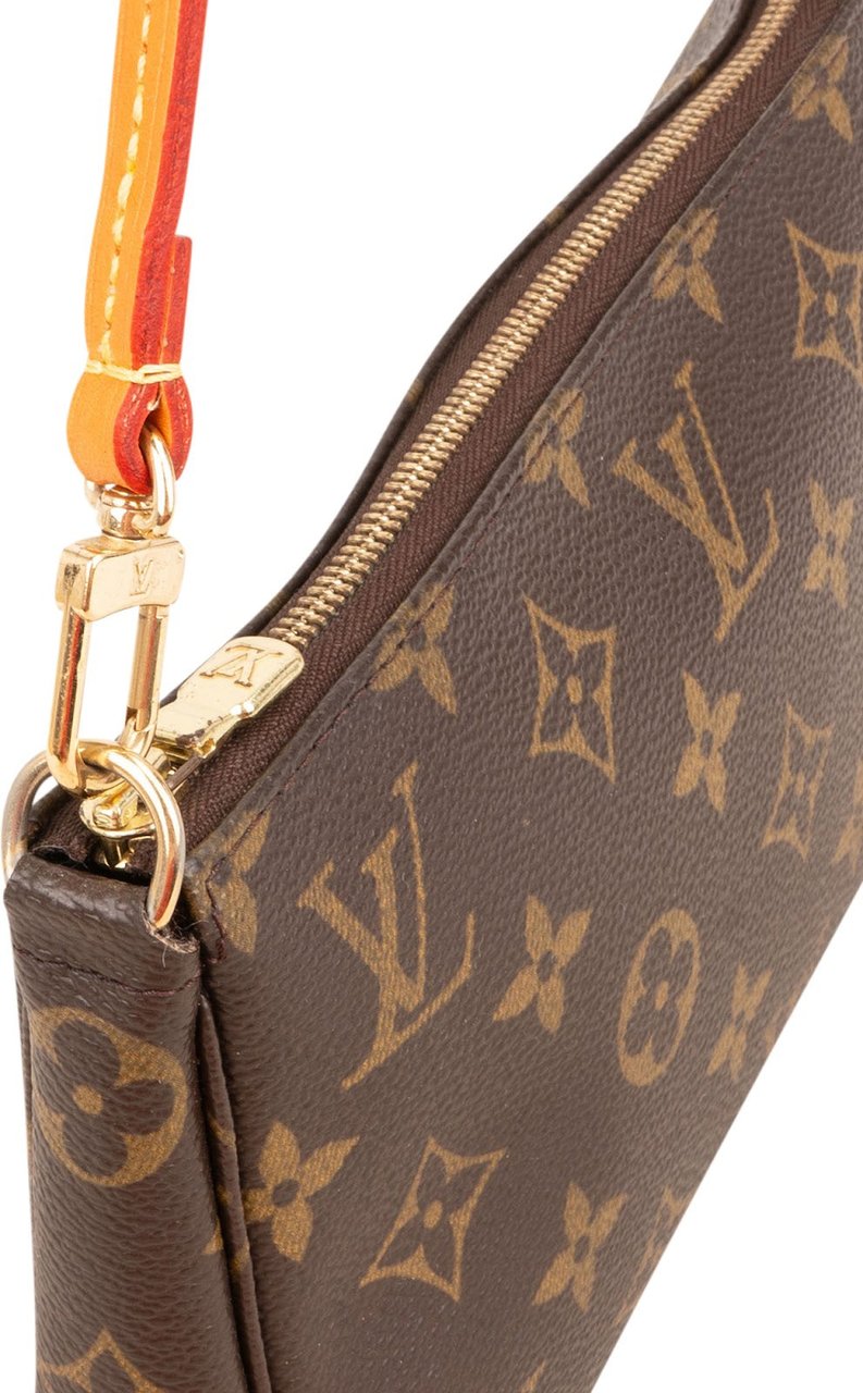 Louis Vuitton Monogram Canvas Pochette Accessoires Handbag Bruin