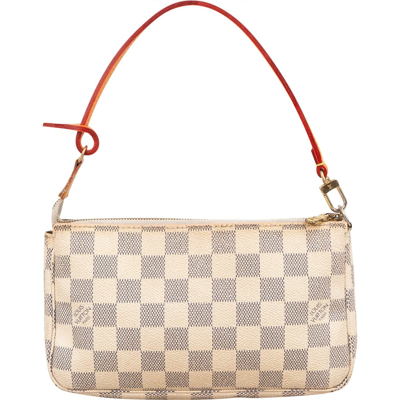 Louis Vuitton Monogram Damier Azur Pochette Accessoires Handbag Wit