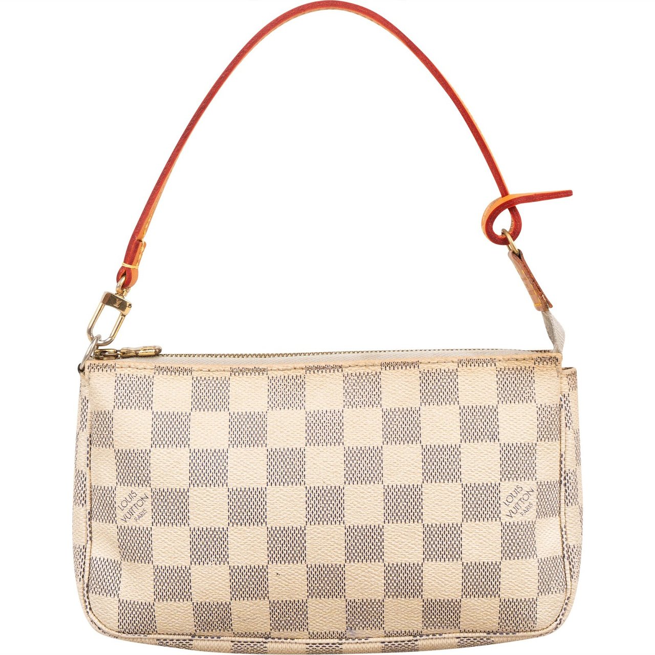 Louis Vuitton Monogram Damier Azur Pochette Accessoires Handbag Wit