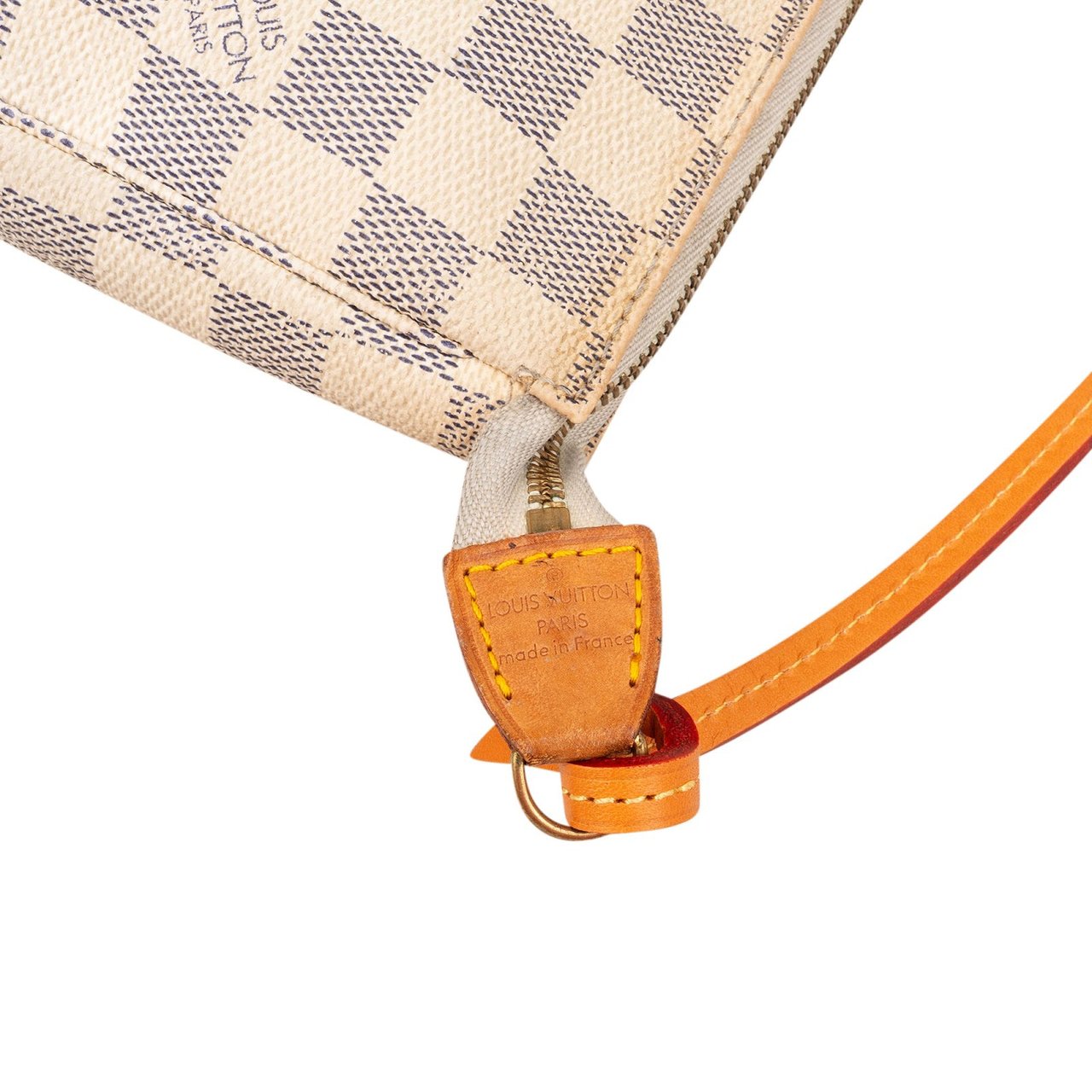 Louis Vuitton Monogram Damier Azur Pochette Accessoires Handbag Wit