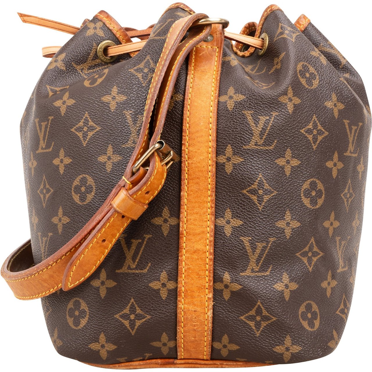 Louis Vuitton Monogram Canvas Sac Noe Petit Shoulder Bag Bruin