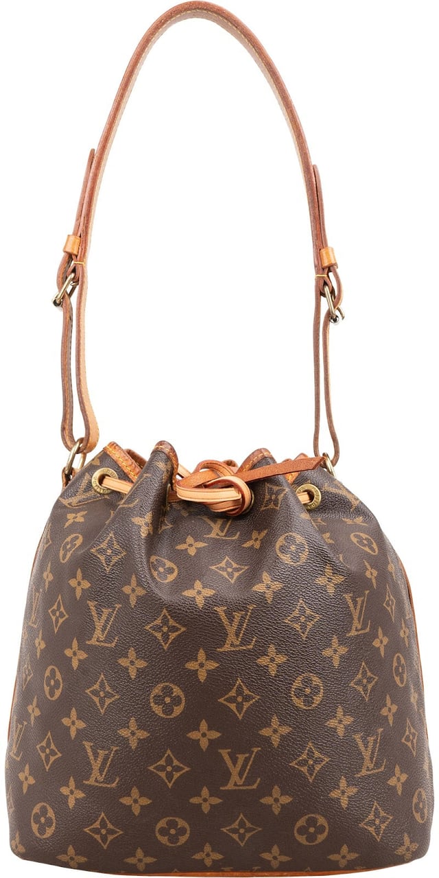 Louis Vuitton Monogram Canvas Sac Noe Petit Shoulder Bag Bruin