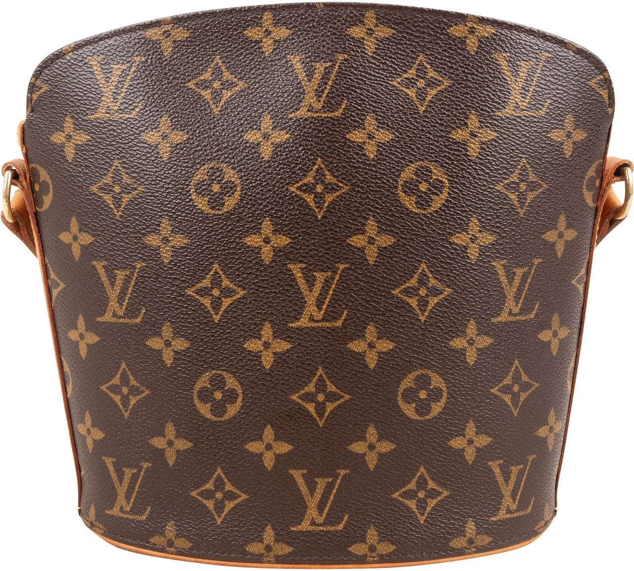 Louis Vuitton Monogram Canvas Drouot Crossbody Bag Bruin