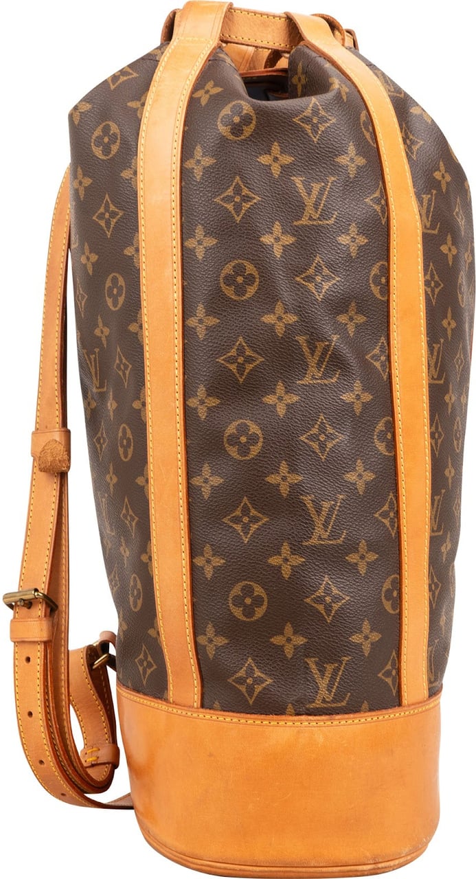 Louis Vuitton Monogram Canvas Randonnee GM Backpack Shoulder Bag Bruin