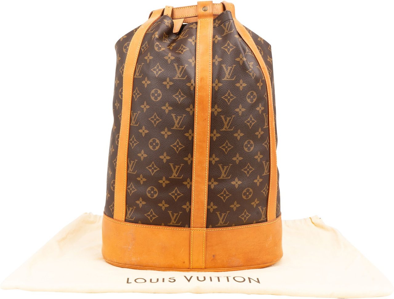 Louis Vuitton Monogram Canvas Randonnee GM Backpack Shoulder Bag Bruin
