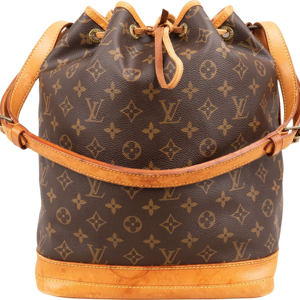 Louis Vuitton Monogram Canvas Sac Noé Grande Shoulder Bag Bruin