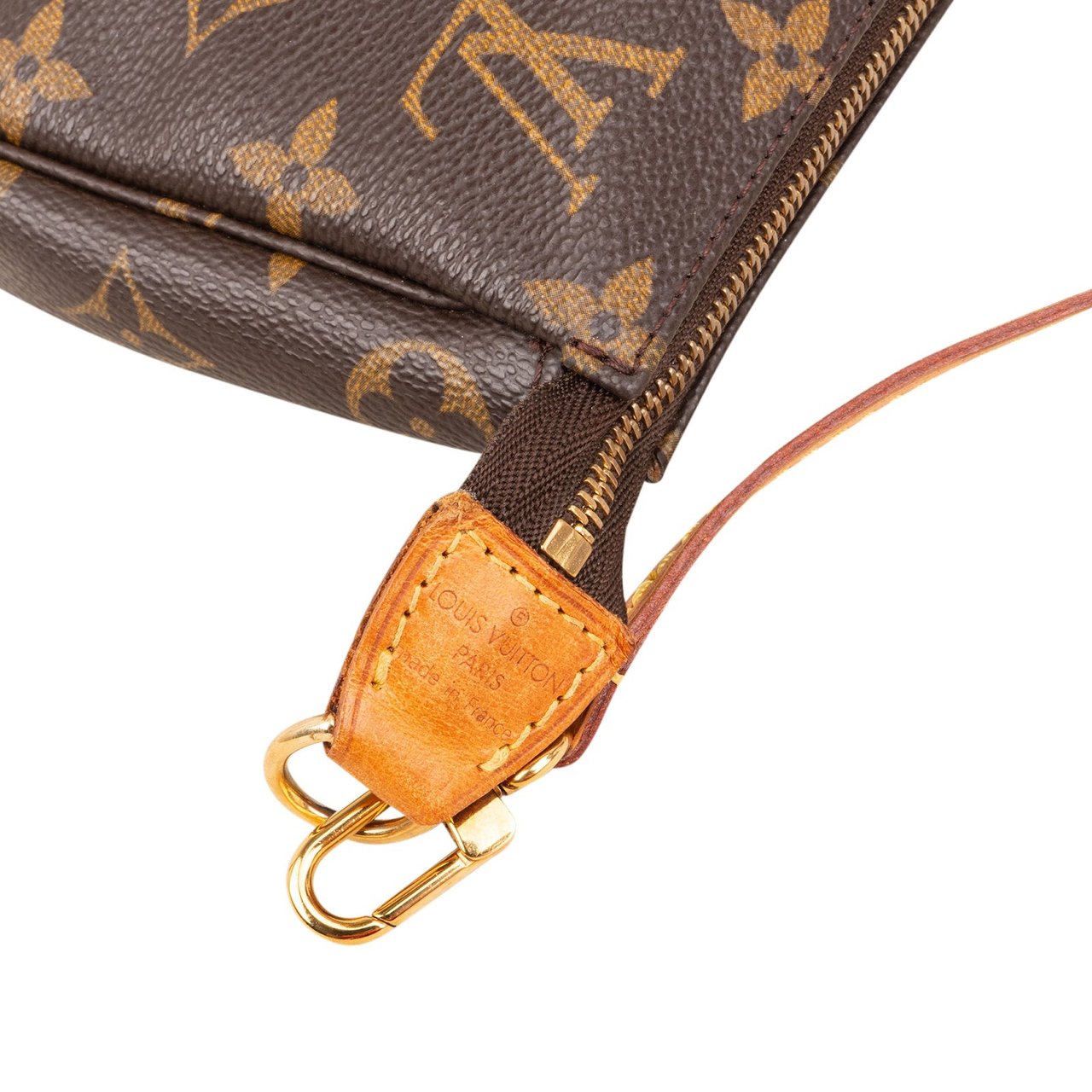 Louis Vuitton Monogram Canvas Pochette Accessoires Handbag Bruin