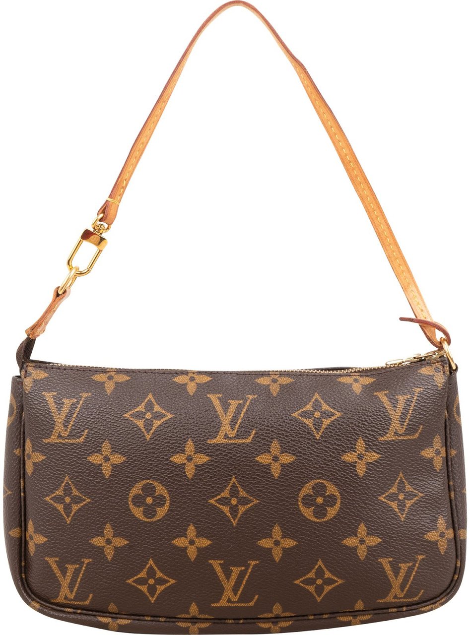Louis Vuitton Monogram Canvas Pochette Accessoires Handbag Bruin