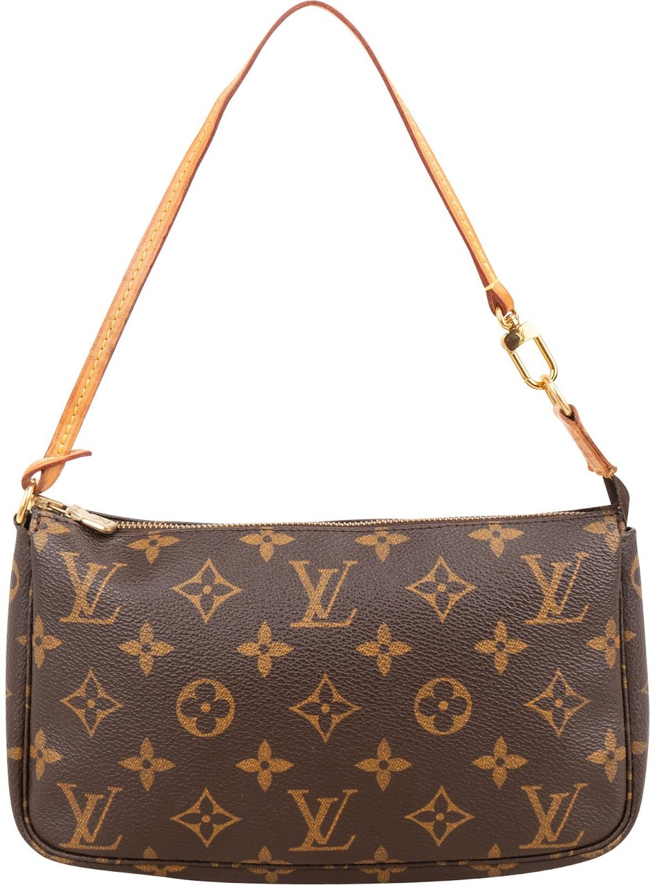 Louis Vuitton Monogram Canvas Pochette Accessoires Handbag Bruin