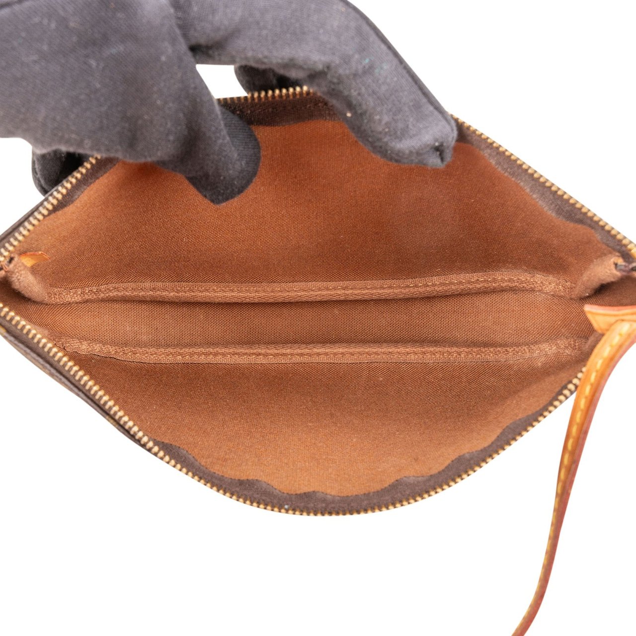 Louis Vuitton Monogram Canvas Pochette Accessoires Handbag Bruin
