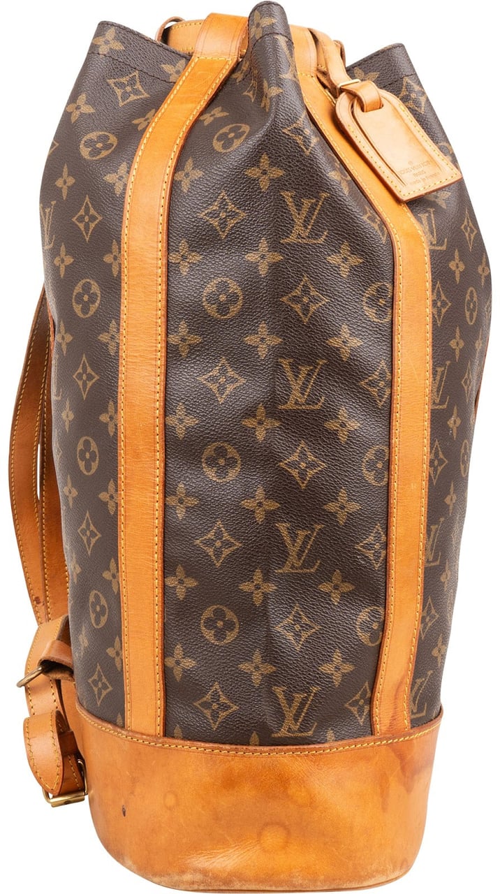 Louis Vuitton Monogram Canvas Randonnee GM Backpack Shoulder Bag Bruin