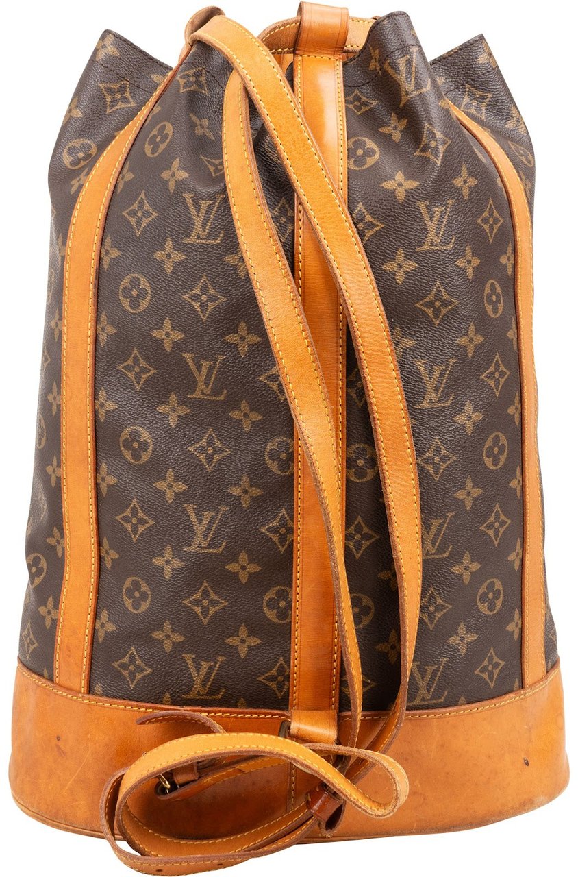 Louis Vuitton Monogram Canvas Randonnee GM Backpack Shoulder Bag Bruin