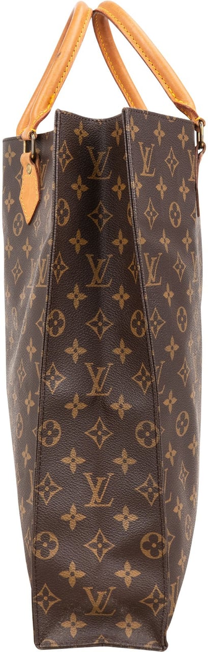 Louis Vuitton Monogram Canvas Sac Plat Handbag Bruin
