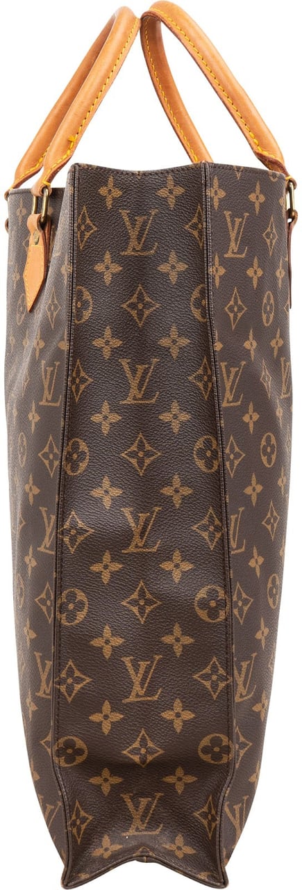Louis Vuitton Monogram Canvas Sac Plat Handbag Bruin