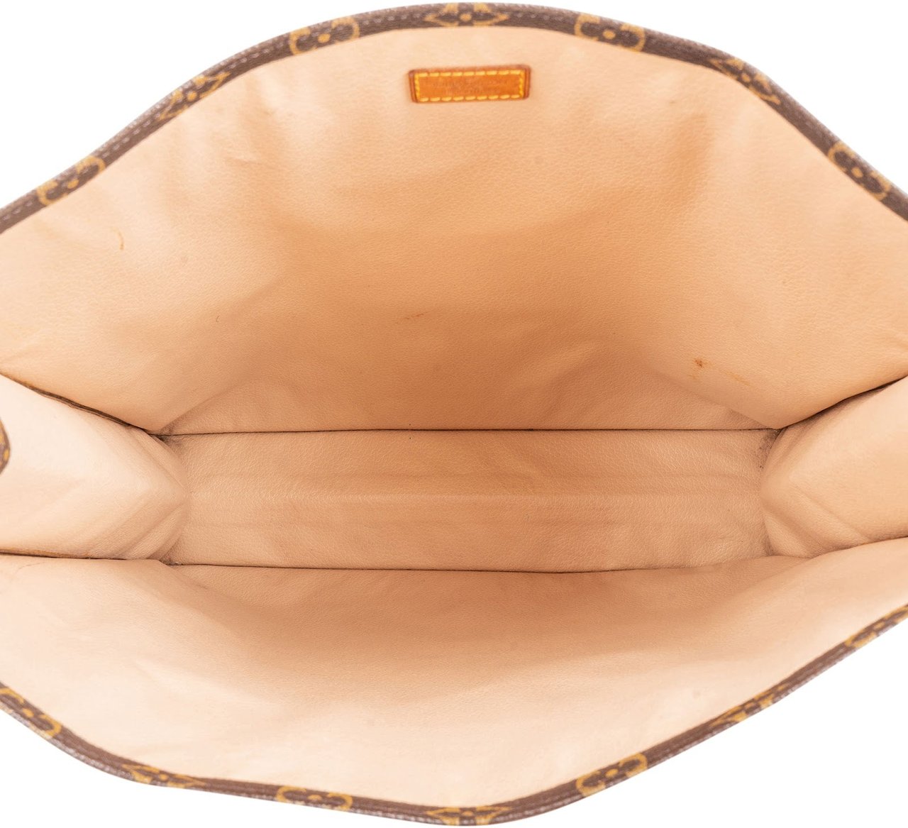 Louis Vuitton Monogram Canvas Sac Plat Handbag Bruin