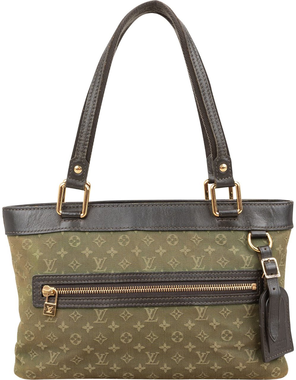 Louis Vuitton Monogram Mini Lin Lucille PM Handbag Groen